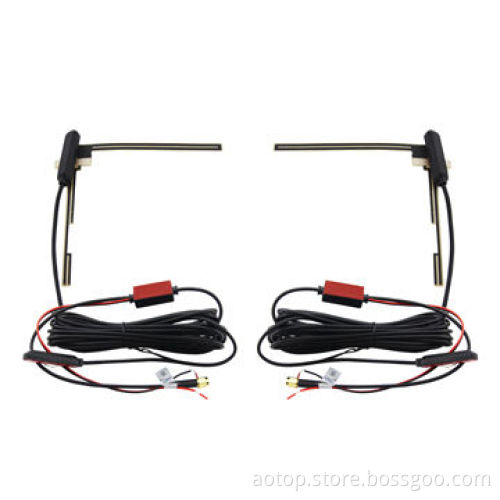 Hot Selling Car Active Antennas for Digital TV Boxes with VHF/UHF, Brass Connector
